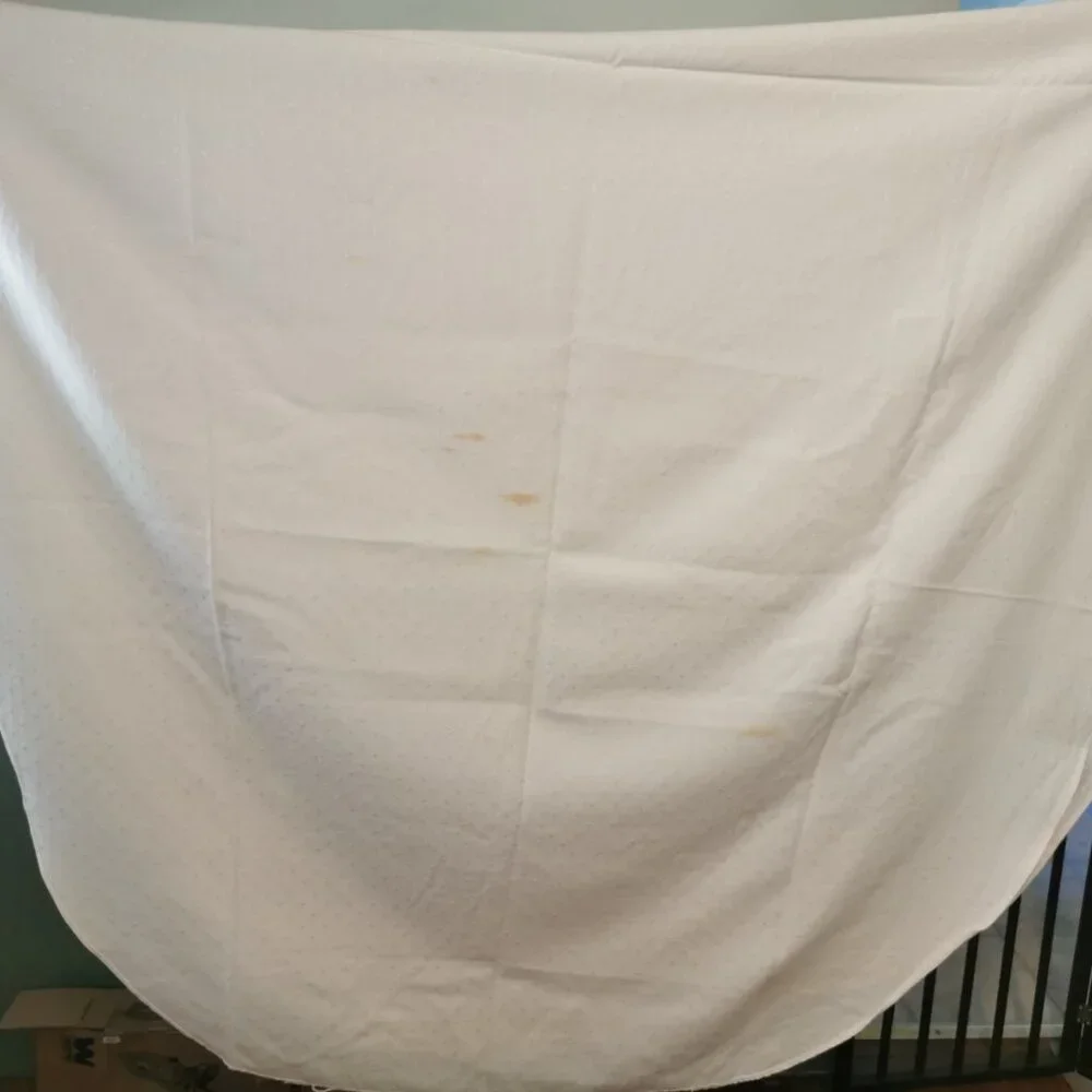 Vintage Avon Home Fashions Beige Tablecloth 98